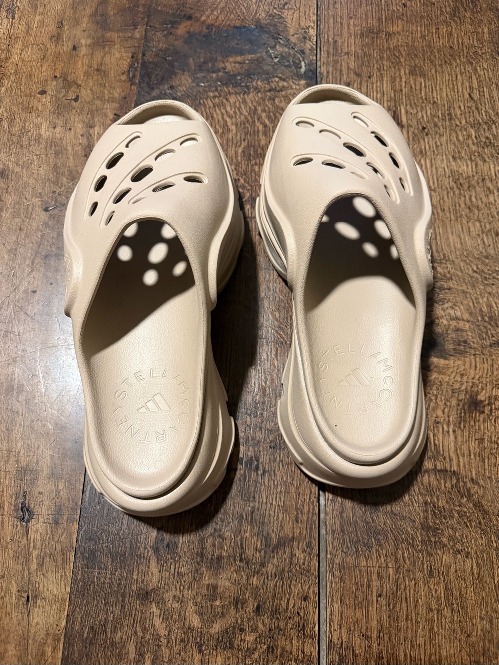 Adidas by Stella McCartney Beige Slide Mules